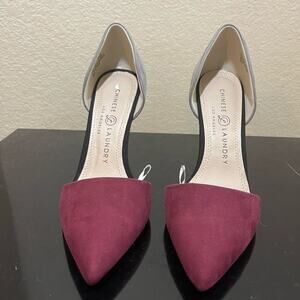 Chinese laundry blk/red‎ heels
